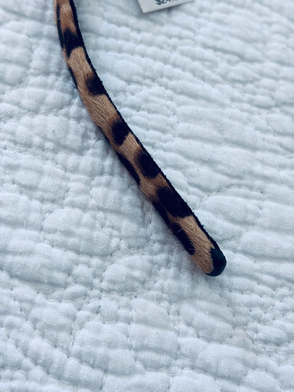❗️J.Crew Calf Hair Leopard Print Headband NWT - Picture 6 of 7
